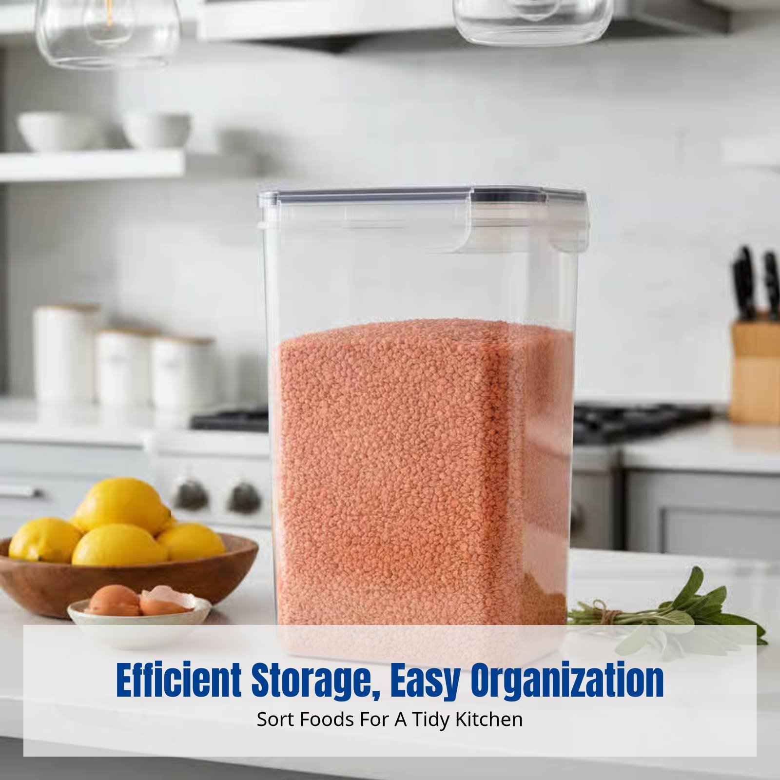 Food Storage Kitchen - Conjunto de Recipientes Herméticos para Armazenamento