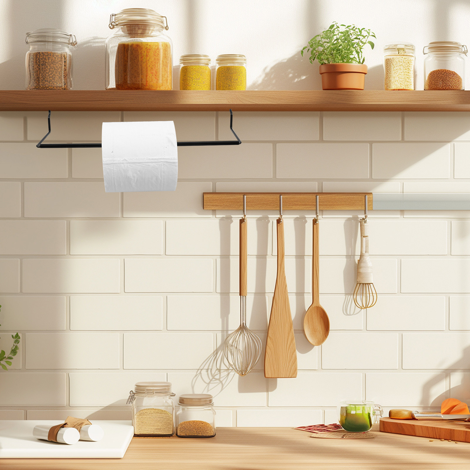 Food Storage Rack - Suporte de Metal para Toalhas de