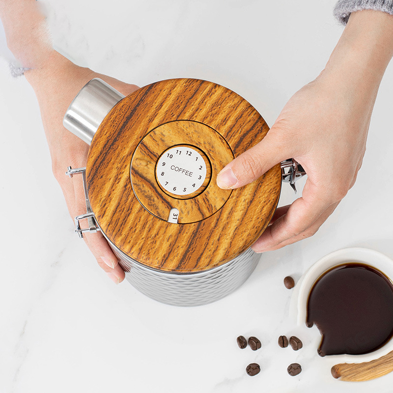 Recipientes de café de aço ino - Food Storage With Scoop avaliação e preço
